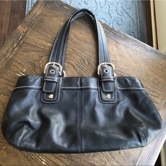Black Coach Purse - Picture 2 of 3
